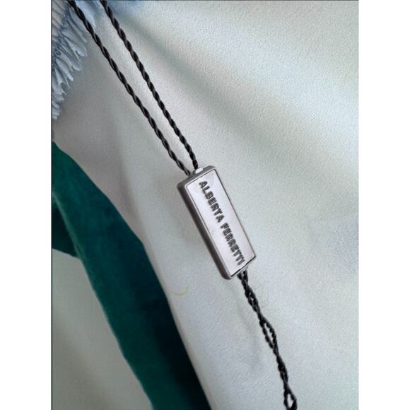 Vintage Alberta Ferretti Baby Blue Sheer Slip Dress Tiered Ruffled Italy 10 - Picture 6 of 6